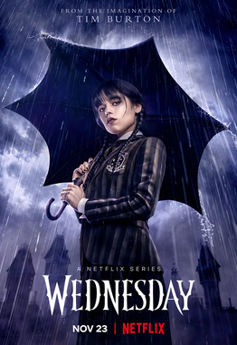 Wednesday Netflix series poster. 
